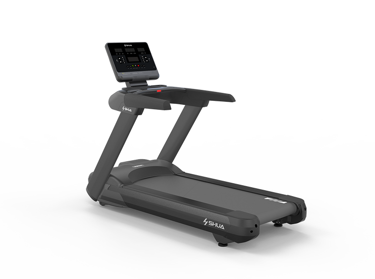 SHUA-T8919 Commercial Treadmill Diagonal View - Apollo Fitness