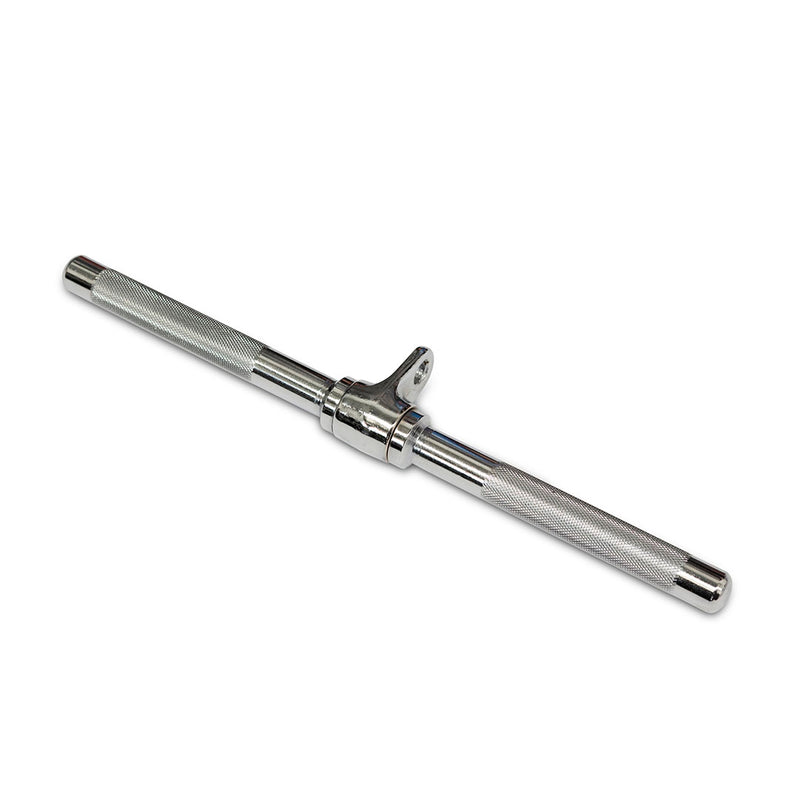 Metallic tool or rod on a white background