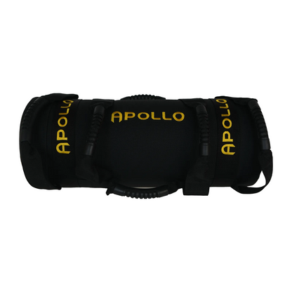 Black binoculars with 'Apollo' branding on a white background