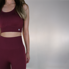 Power Leggings - Burgundy