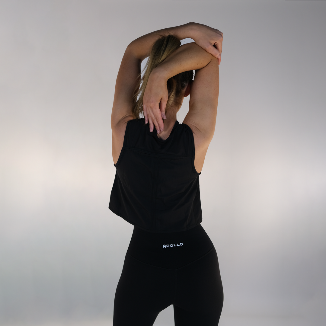 Cropped Training Vest - Black