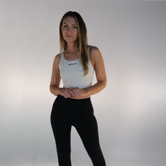 Essential Cropped Tank - Cream