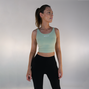 Essential Cropped Tank - Green