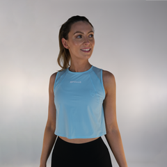 Training Cropped Vest - Blue