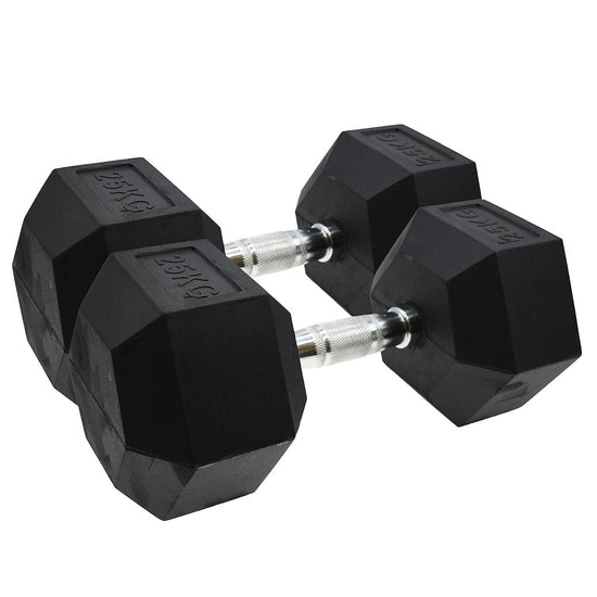 Rubber Hex Dumbbells