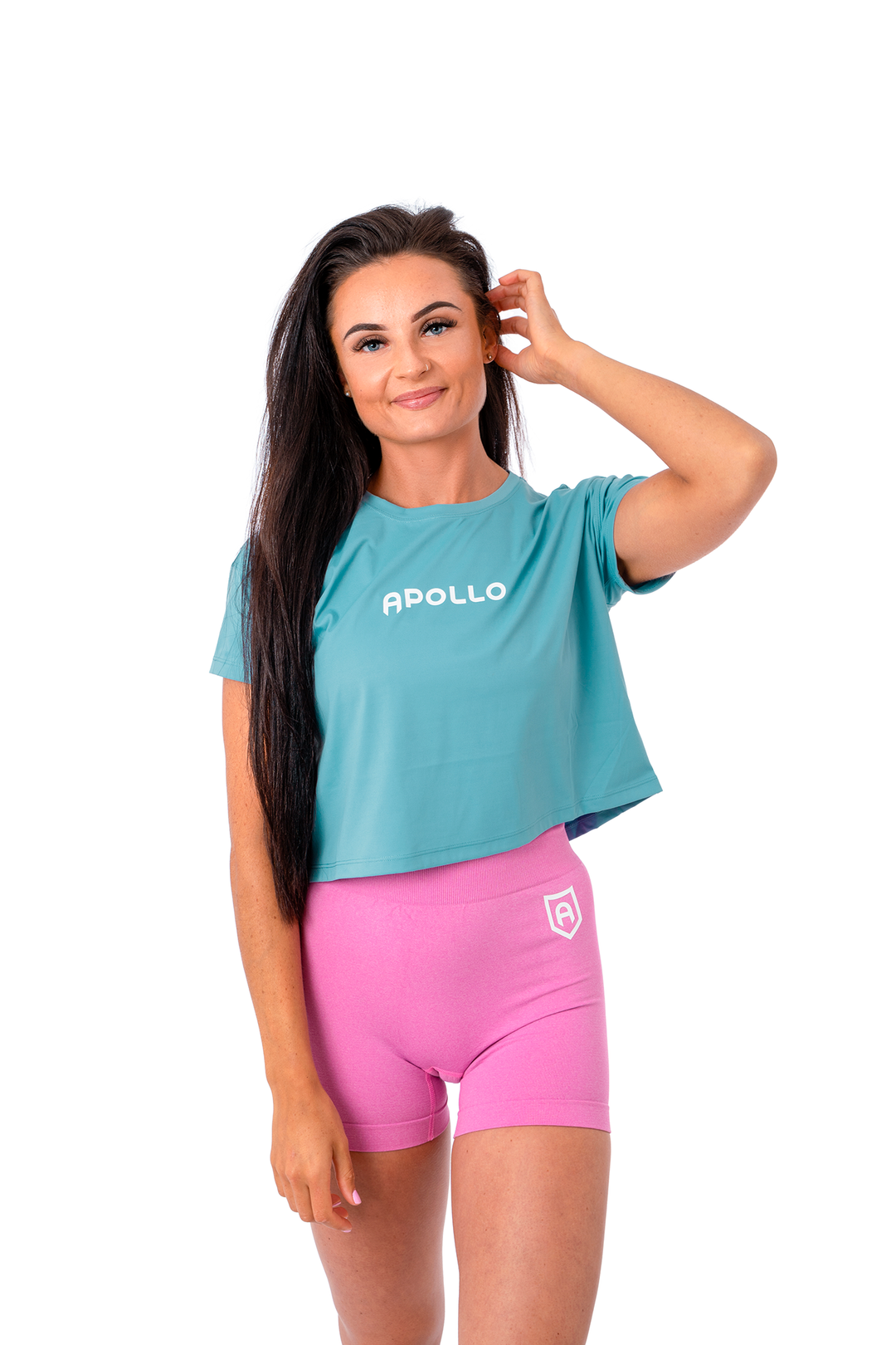 Crop Tee - Castaway Blue