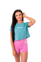 Crop Tee - Castaway Blue