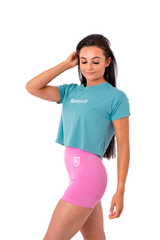 Crop Tee - Castaway Blue
