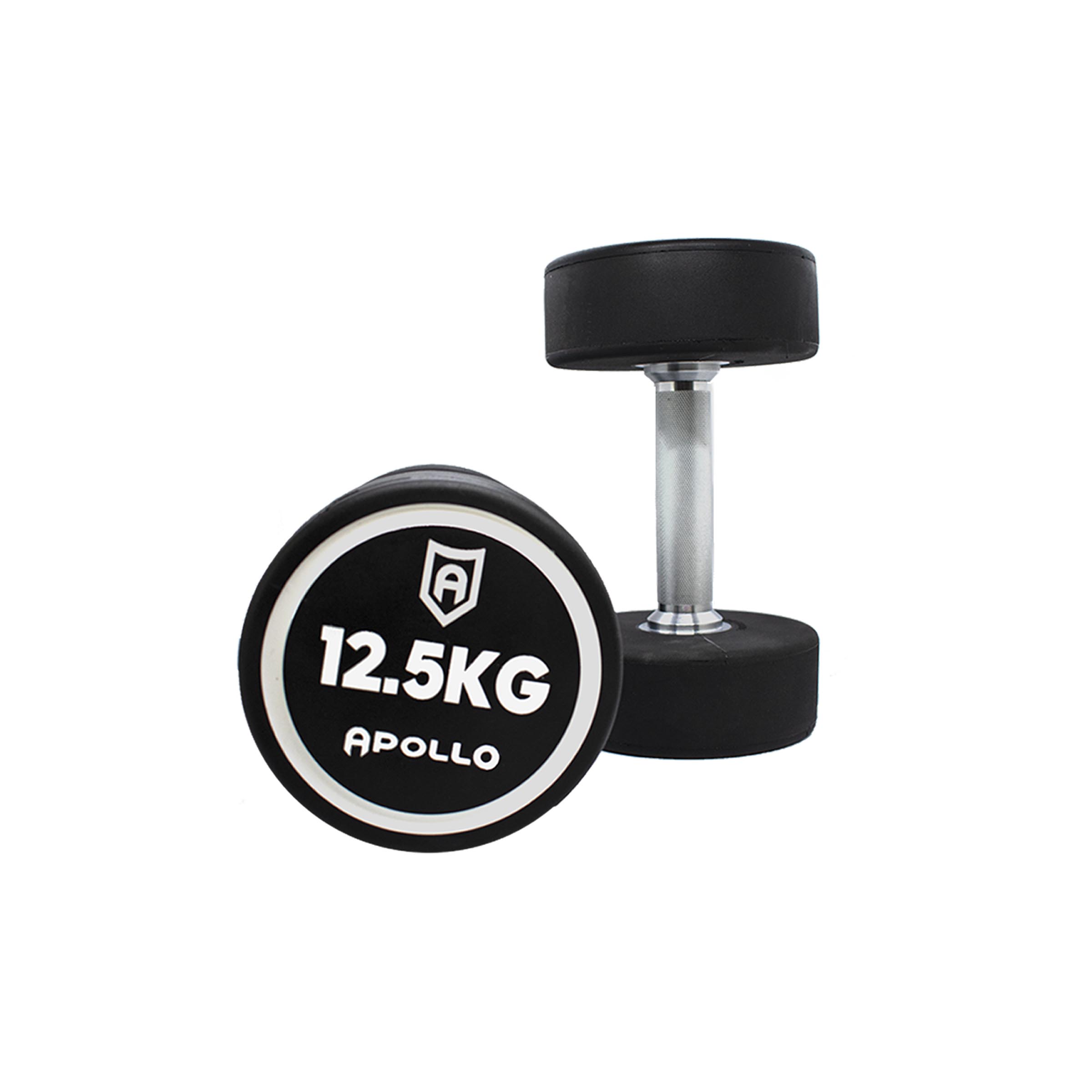 Urethane Dumbbells Pair of 12.5kg - Apollo Fitness