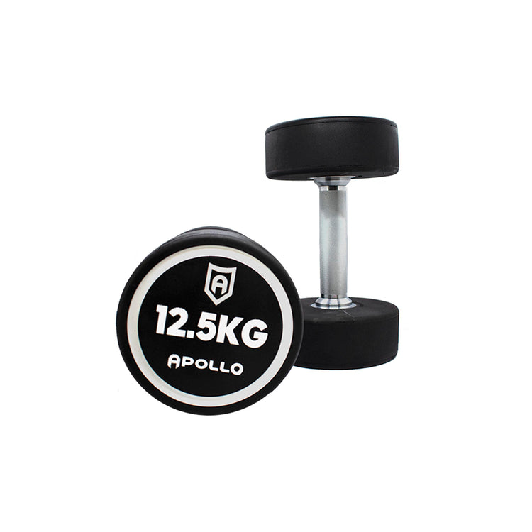 Urethane Dumbbells Pair of 12.5kg - Apollo Fitness
