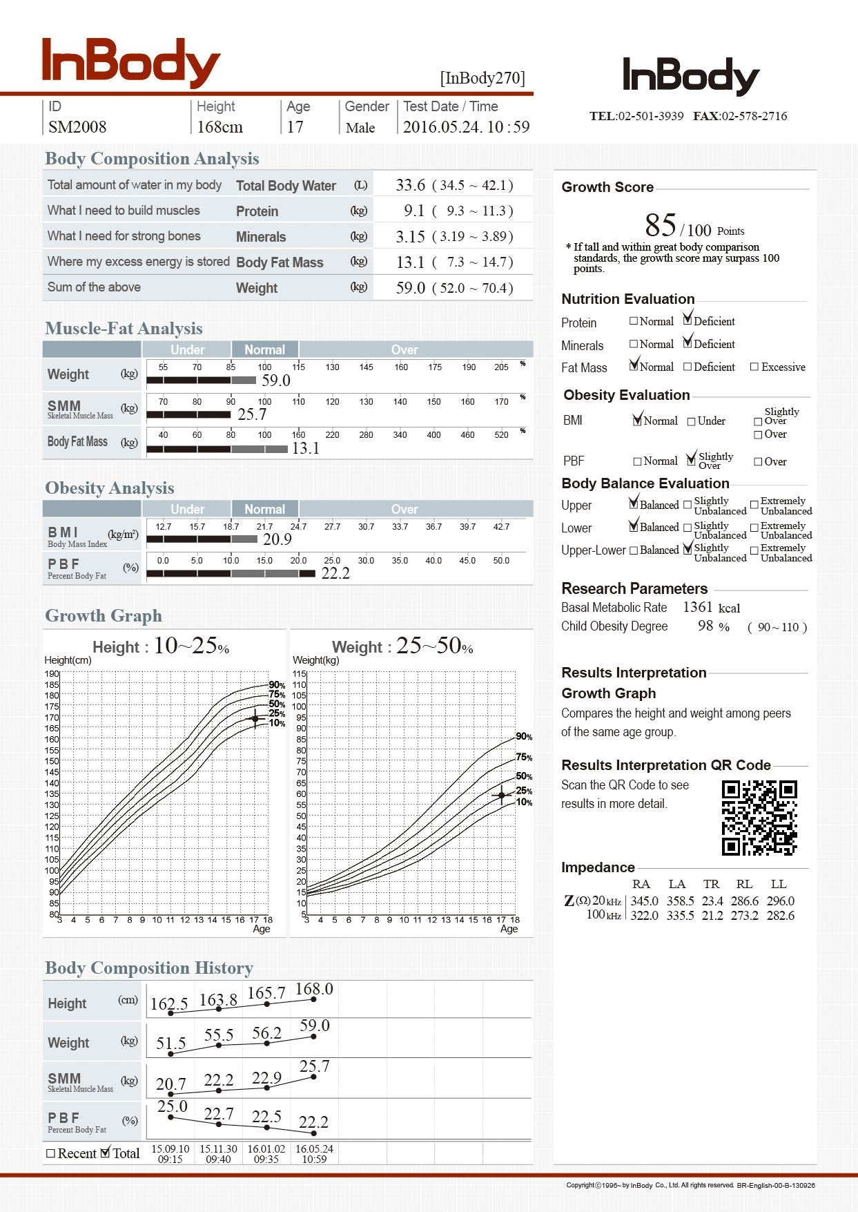 InBody 270: Portable Body Composition Analyzer Ireland