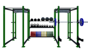 Two Bay Custom Modular Rack with Storage Bay - Apollo Fitness