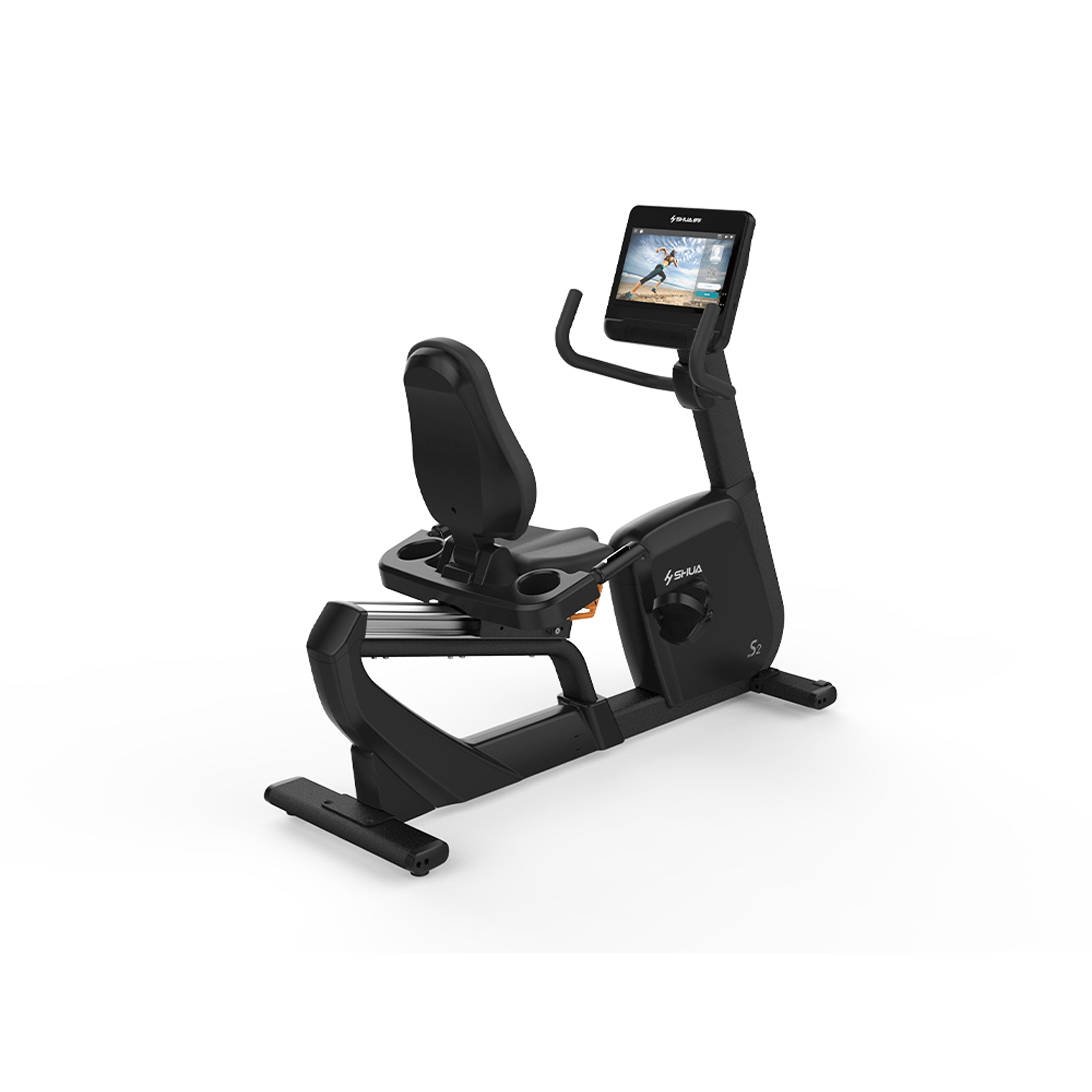SHUA Recumbent Bike Diagonal View - Apollo Fitness