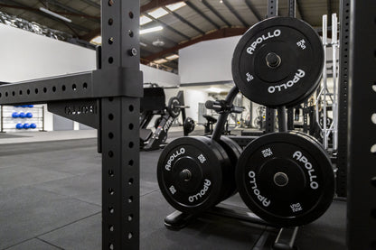 Black bumper plate- Apollo Fitness