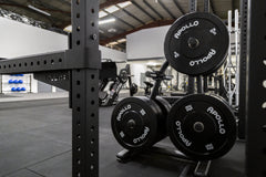 Black bumper plate- Apollo Fitness
