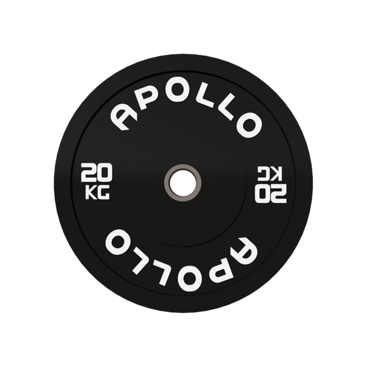Black Bumper Plates - Apollo Fitness