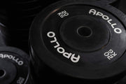Black bumper plate- Apollo Fitness