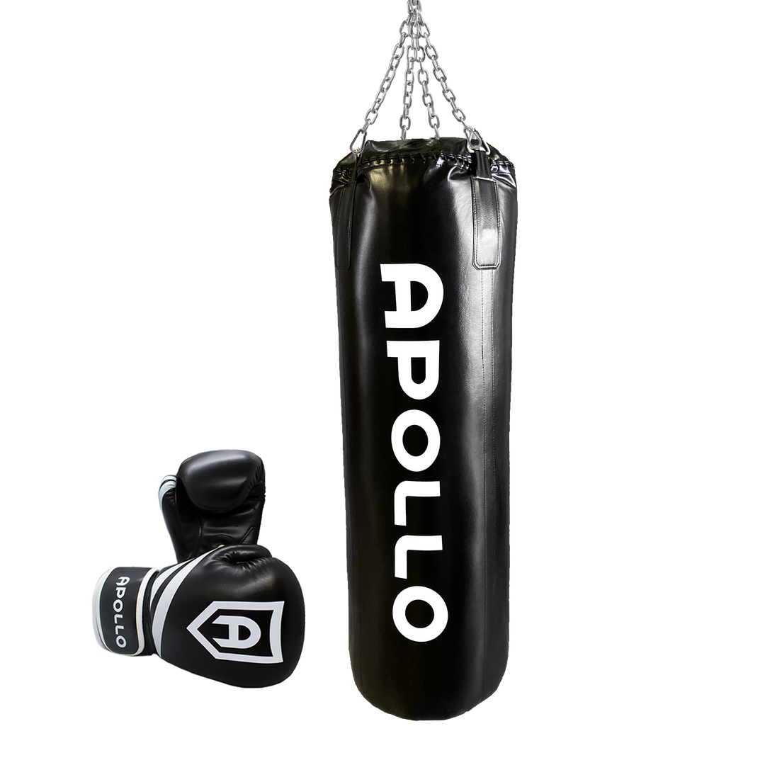 boxing bag and gloves - Apollo Fitness