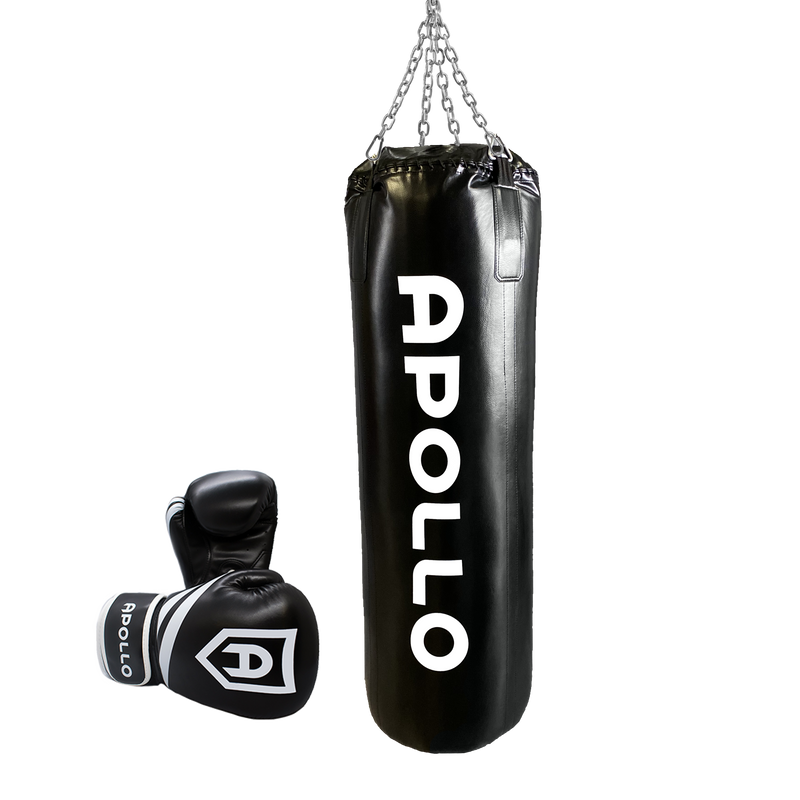 boxing bag and gloves - Apollo Fitness