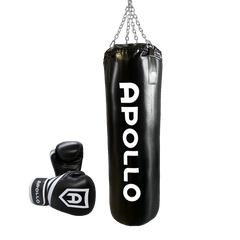 boxing bag and gloves - Apollo Fitness