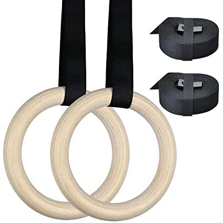 Wooden Gym Rings - Apollo Fitness