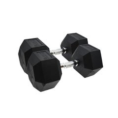 Rubber Hex Dumbbells - Apollo Fitness