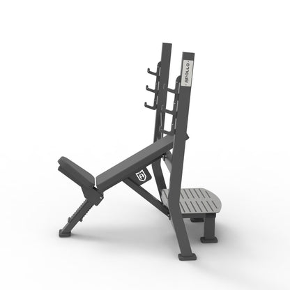 Incline bench side view - Apollo Fitness