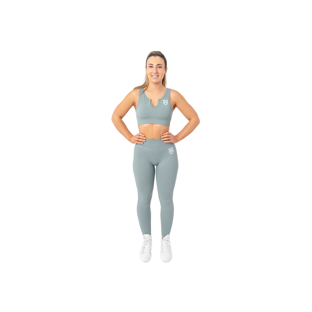 Ribbed Leggings - Greystone