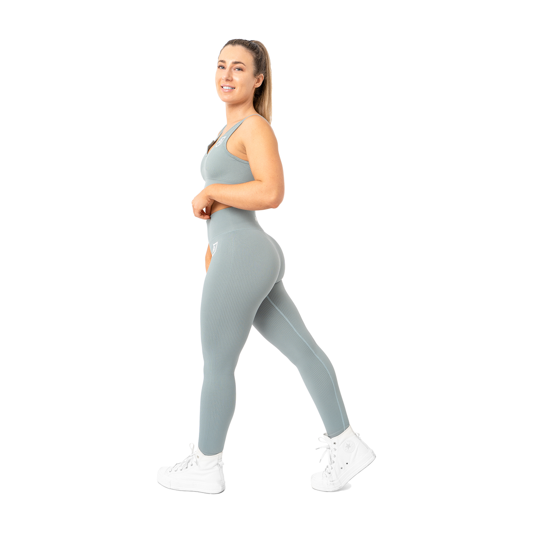Ribbed Leggings - Greystone