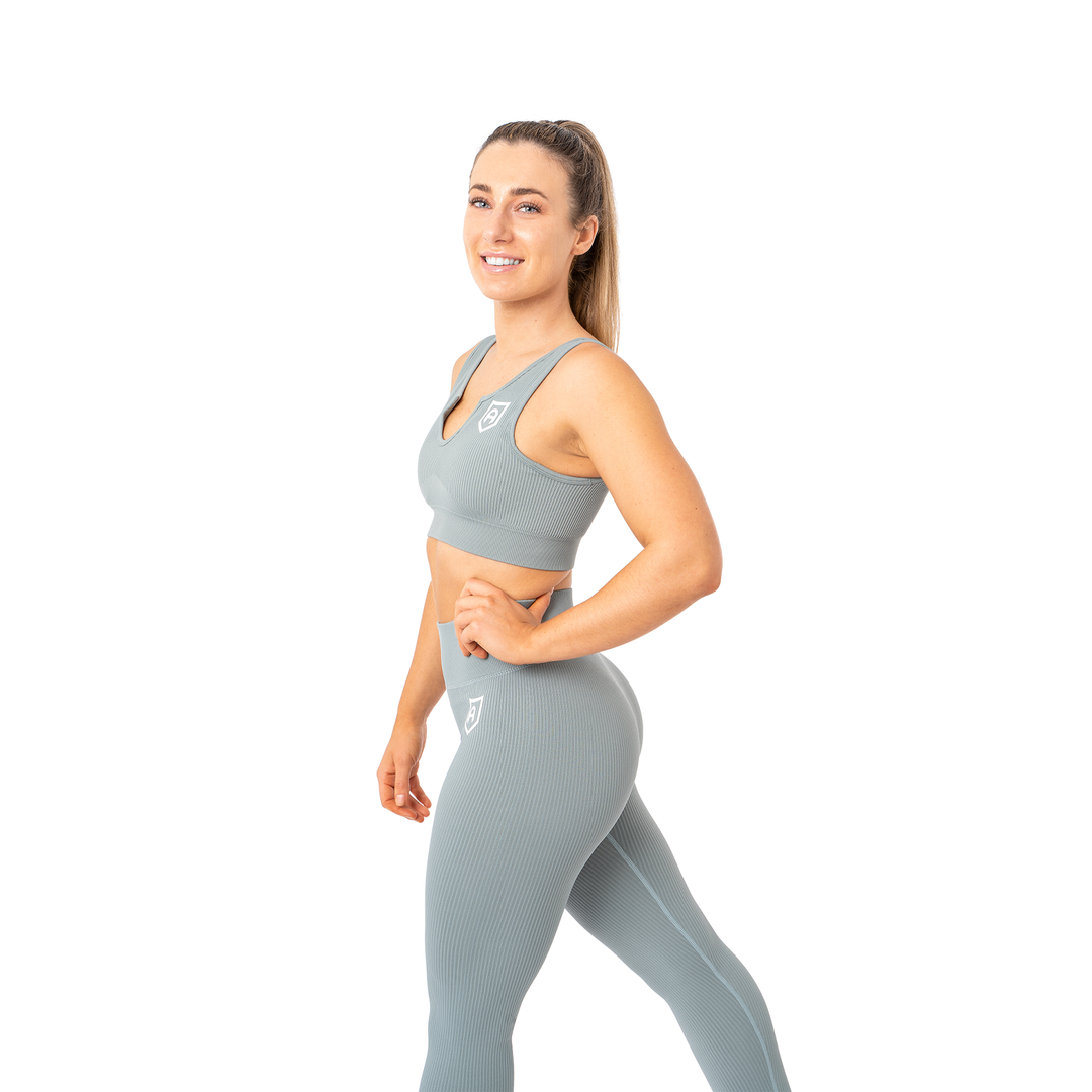 Ribbed Leggings - Greystone