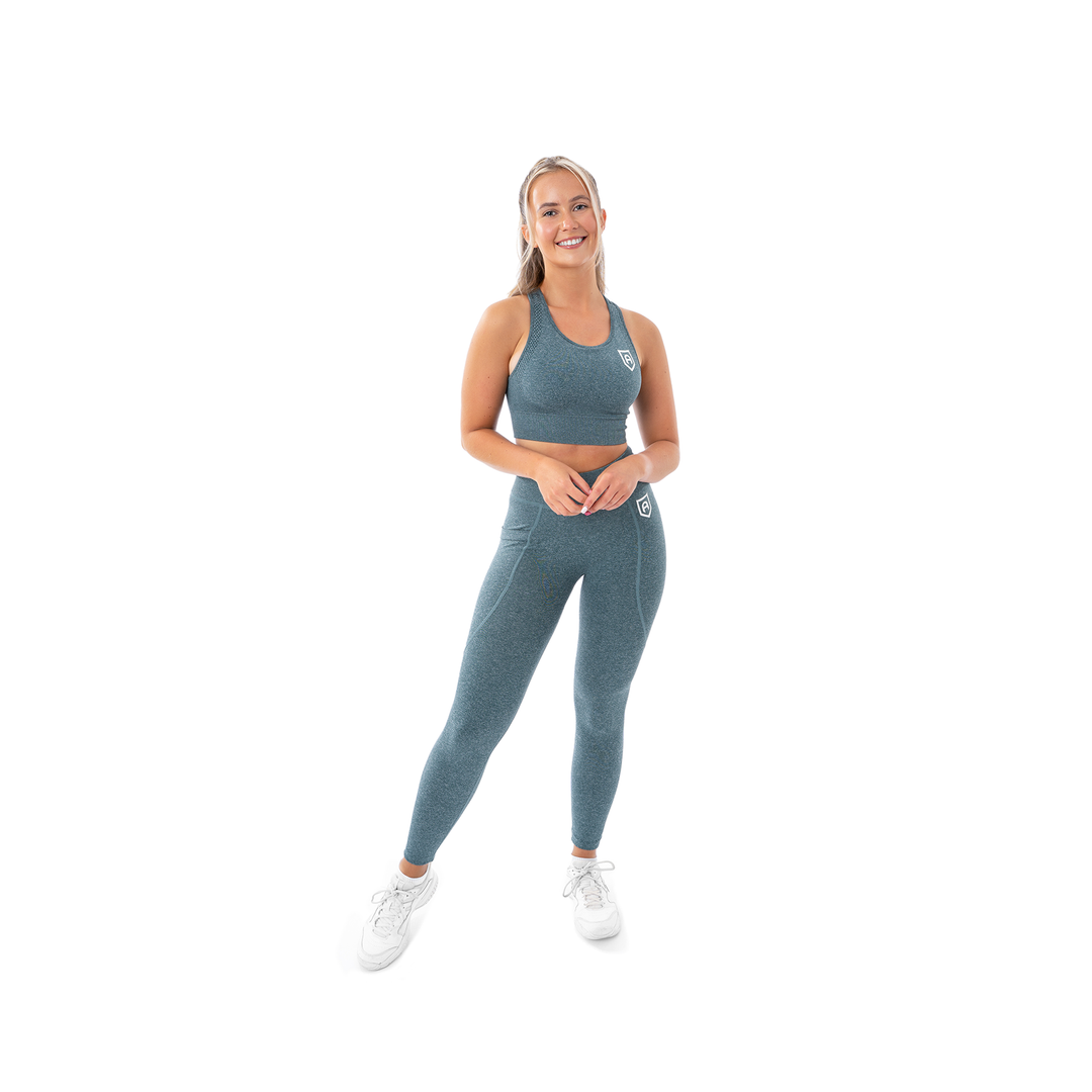 Comfort Sports Bra - Stonewash Green