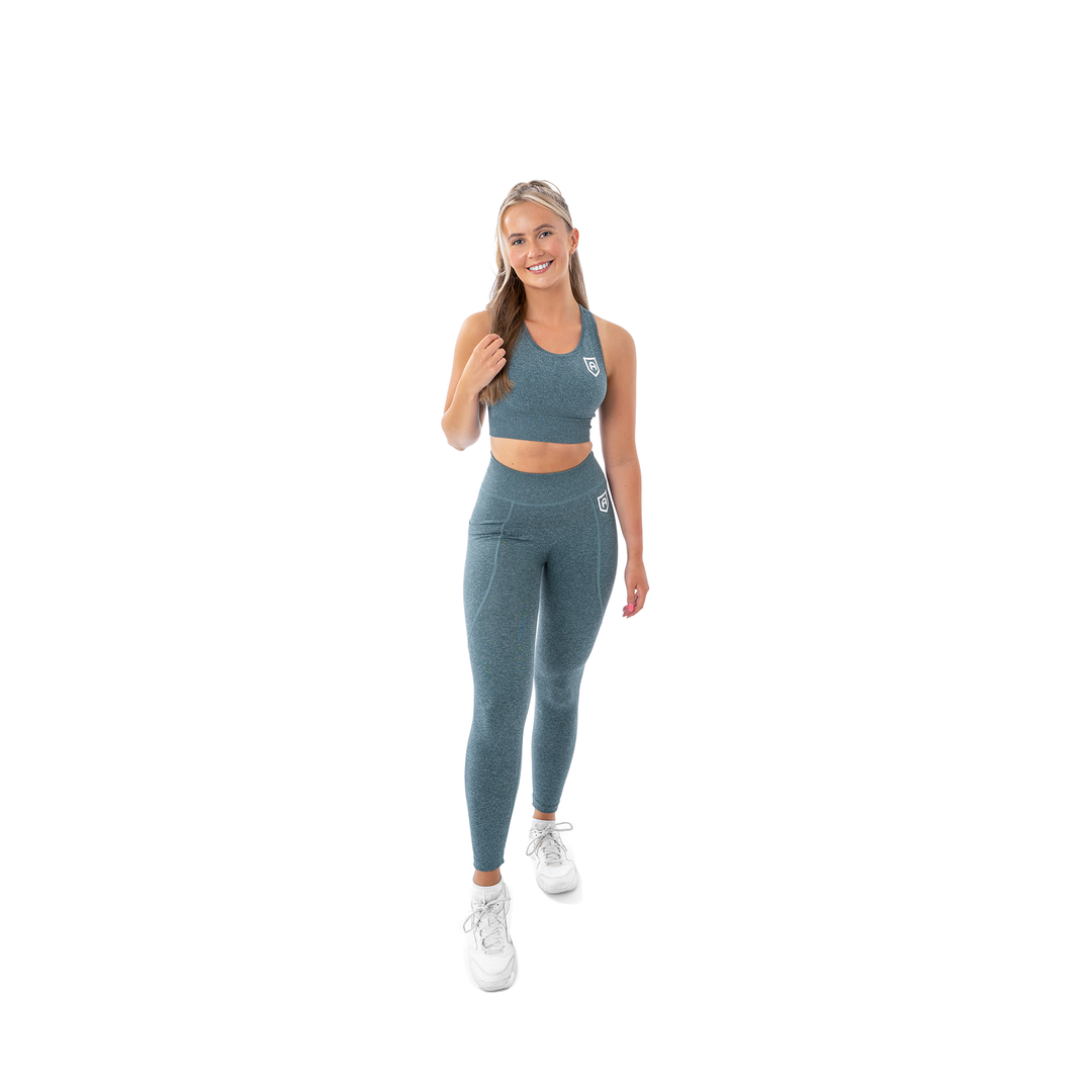 Comfort Sports Bra - Stonewash Green