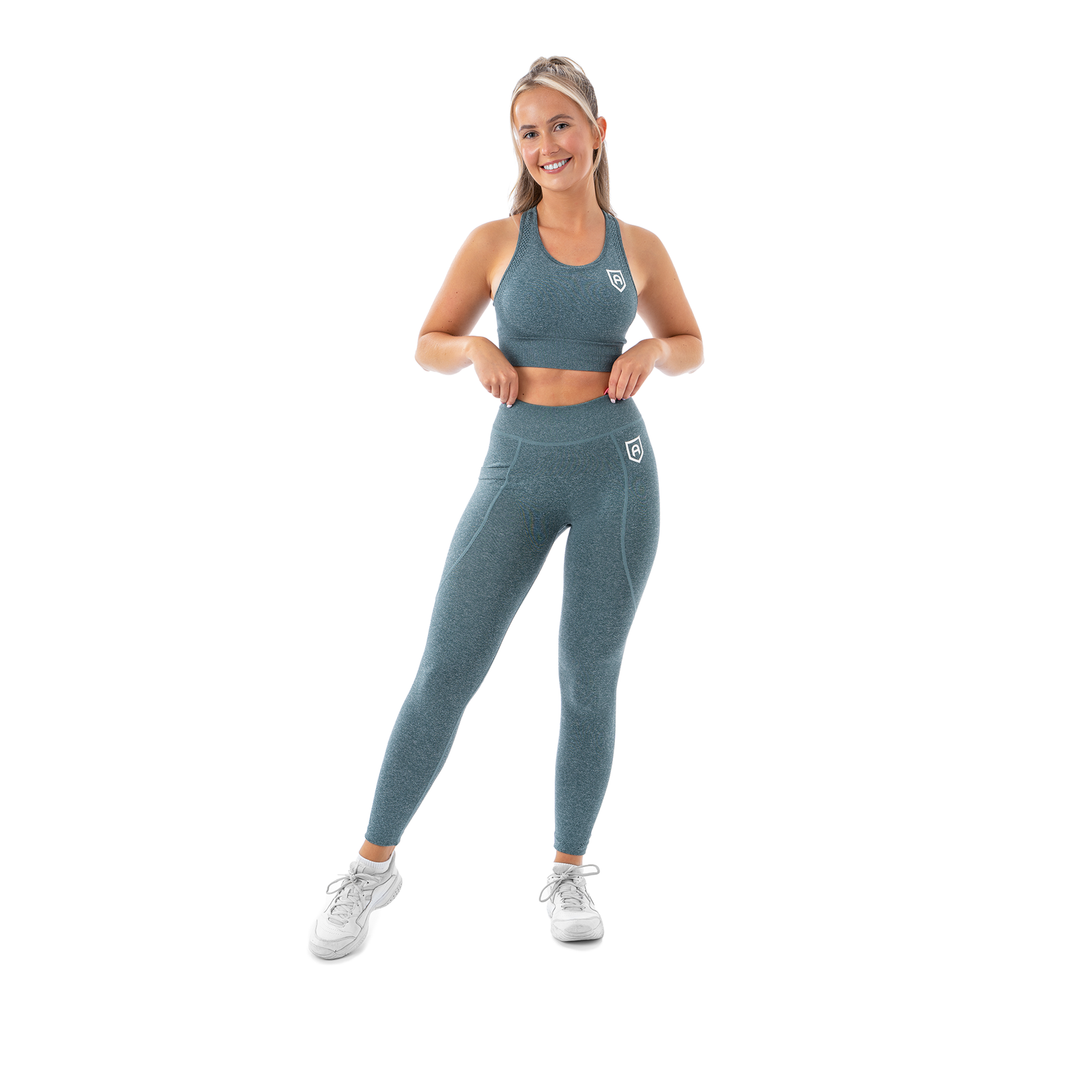 Comfort Sports Bra - Stonewash Green